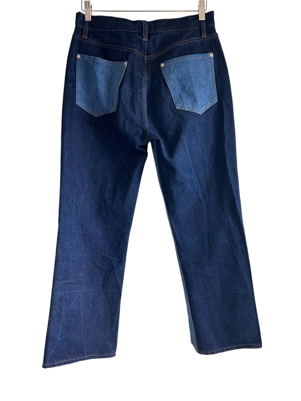 FRAME Blue Le Jane Contrast Patchwork Jeans size 28 excellent condition - Picture 9 of 14